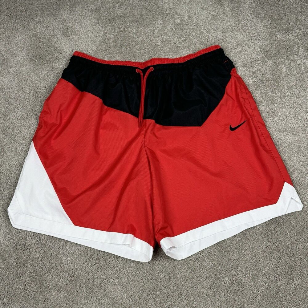 Nike Men's Size 2XL DNA Woven Shorts Basketball Red Baggy Loose Fit DH7559-010